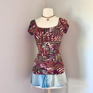 Vintage y2k Studio Y Cute Milkmaid Top